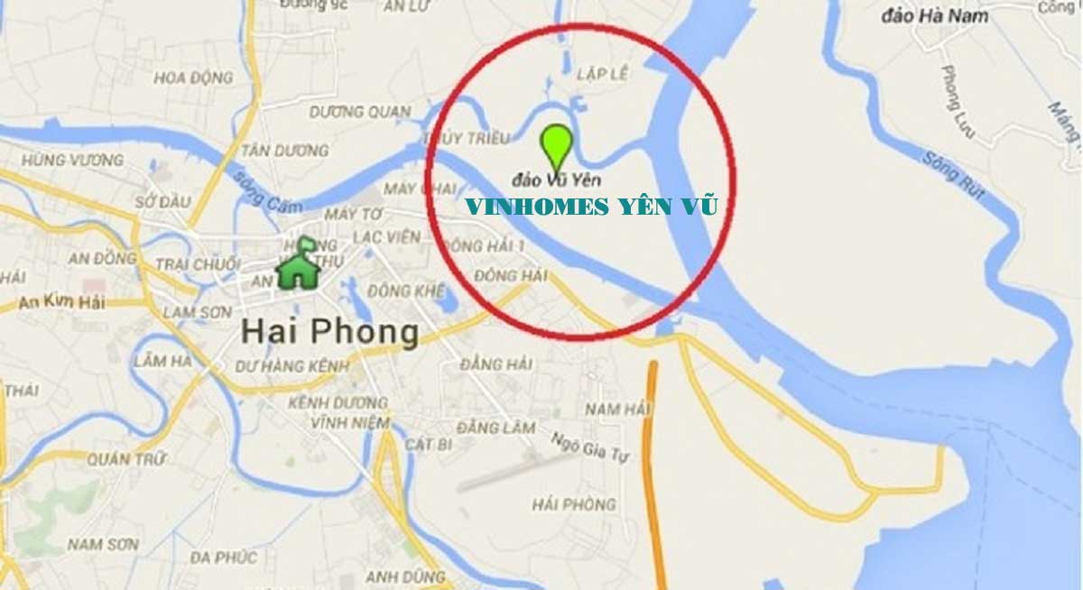 Vinhomes Vũ Yên Hải Phòng Vị trí Dự án Vinhomes Vũ Yên Hải Phòng - Vinhomes Vũ Yên Hải Phòng