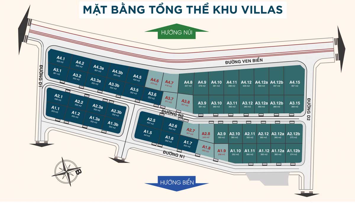 THE APUS LONG HẢI mat bang biet thu the apus long hai - THE APUS LONG HẢI