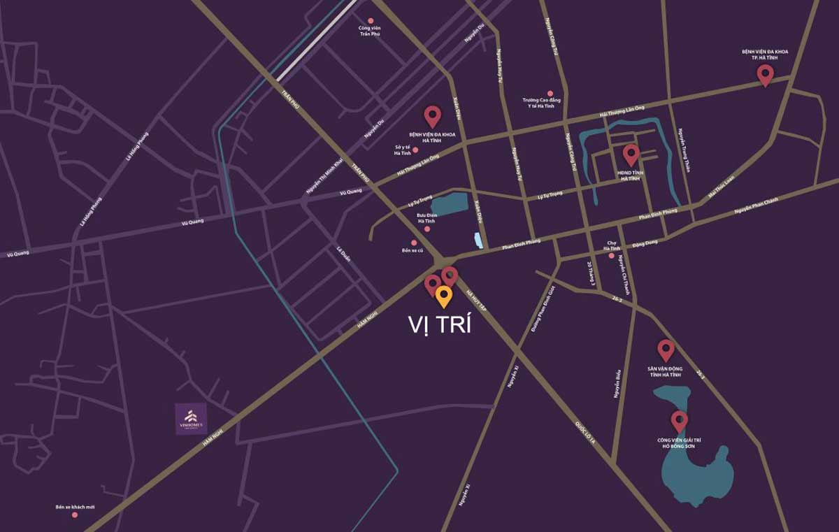 DỰ ÁN KHU ĐÔ THỊ HÀM NGHI HÀ TĨNH vỊ TRÍ Khu đô thị Hàm Nghi - DỰ ÁN KHU ĐÔ THỊ HÀM NGHI HÀ TĨNH