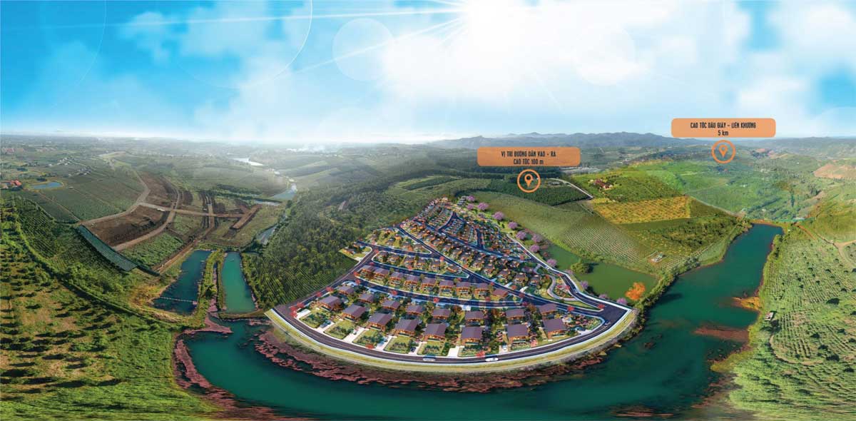 Lang Sinh Thai Kingdom Ecolake Village Bao Loc - KINGDOM ECOLAKE VILLAGE