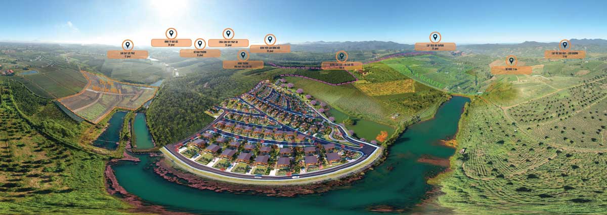 Tien ich khu vuc Lang Sinh Thai Kingdom Ecolake Village Bao Loc - KINGDOM ECOLAKE VILLAGE